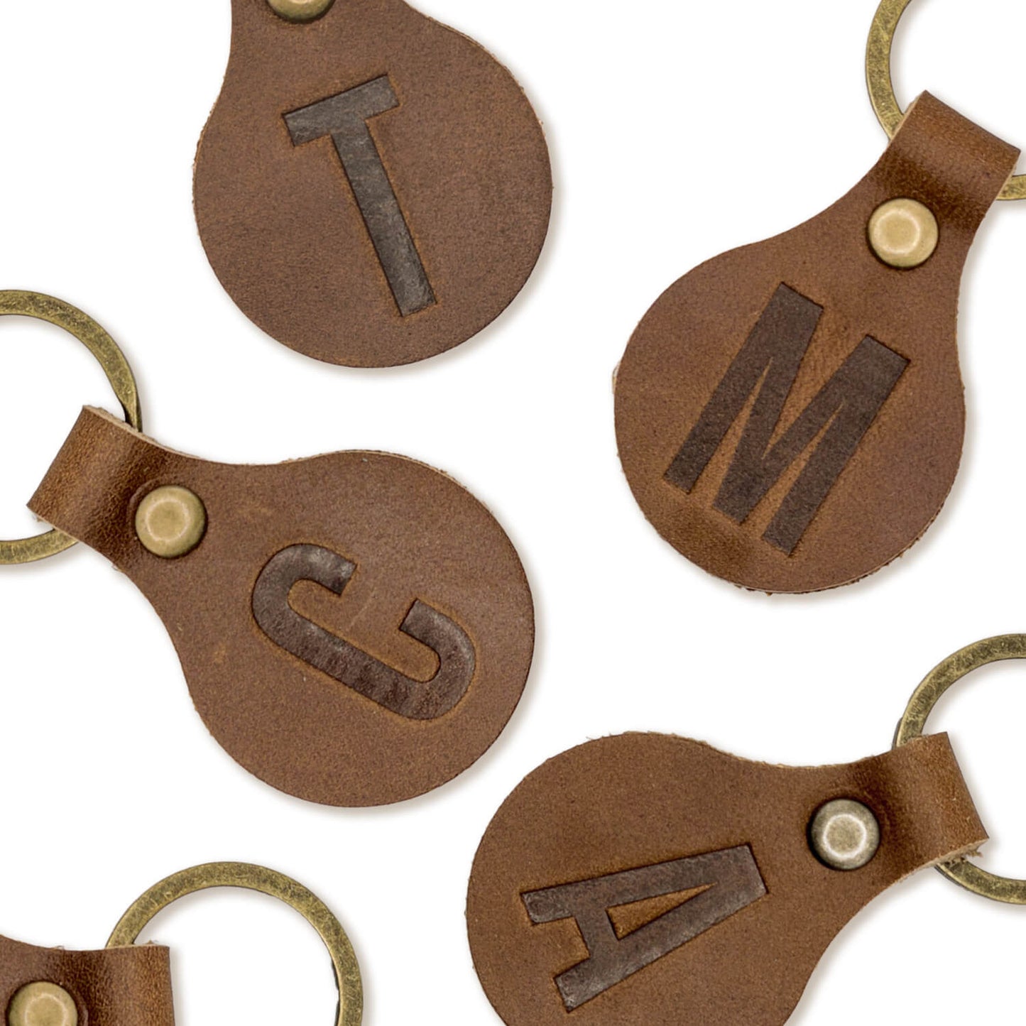 Personalized Leather Keychain