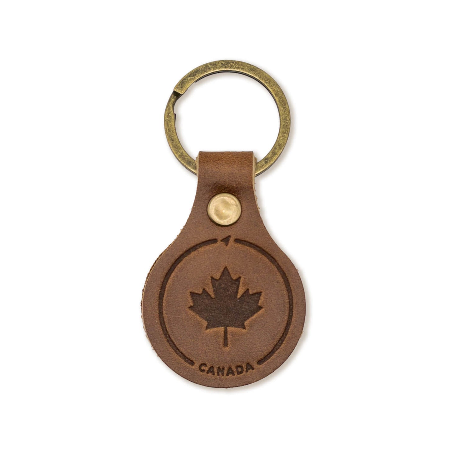 Maple Leaf - Leather Keychain