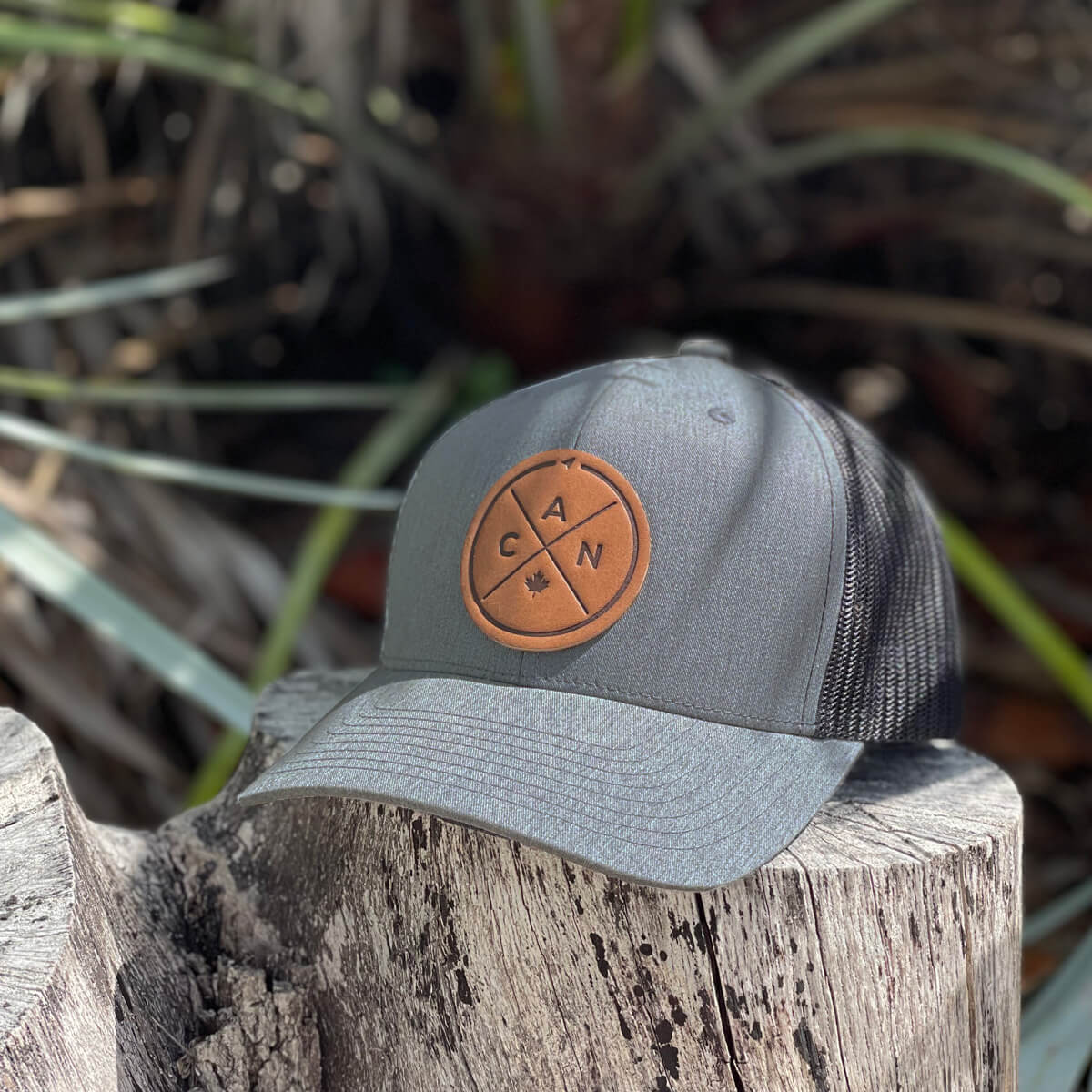 Canada Compass Leather Patch Hat