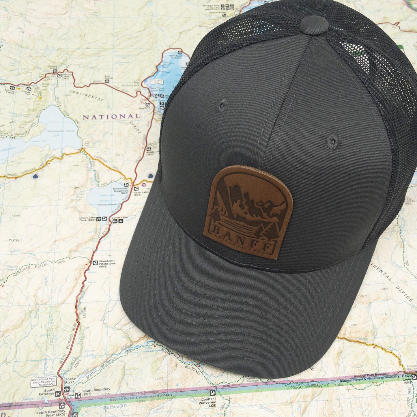 Banff National Park Leather Patch Hat