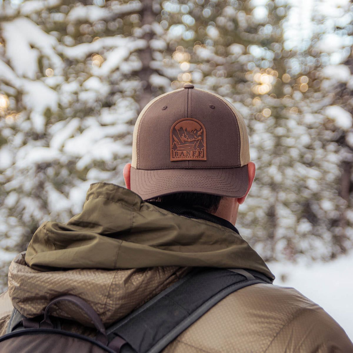 Banff National Park Leather Patch Hat