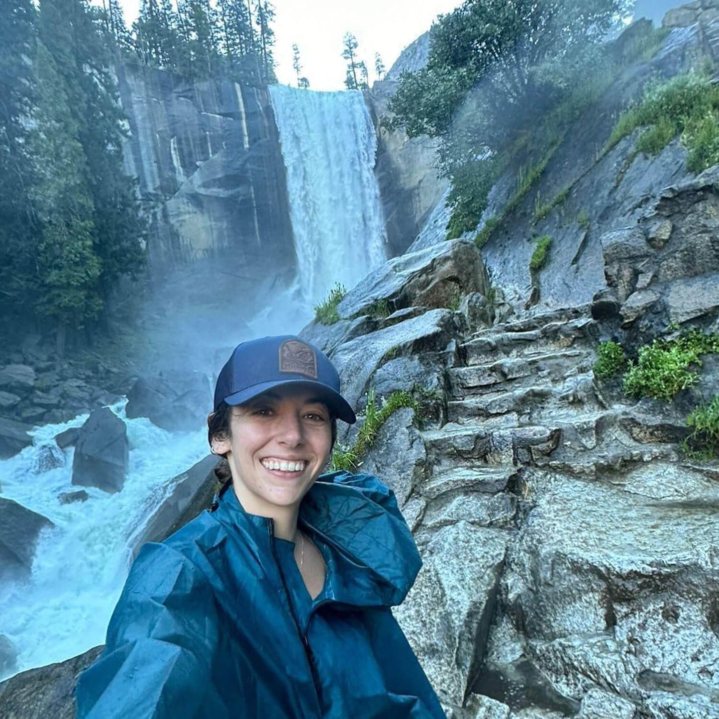 Yosemite National Park Leather Patch Hat