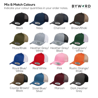 byward outfitters custom hats, custom leather patch trucker hat