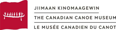 Logo of The Canadian Canoe Museum with a red paddle graphic and text.